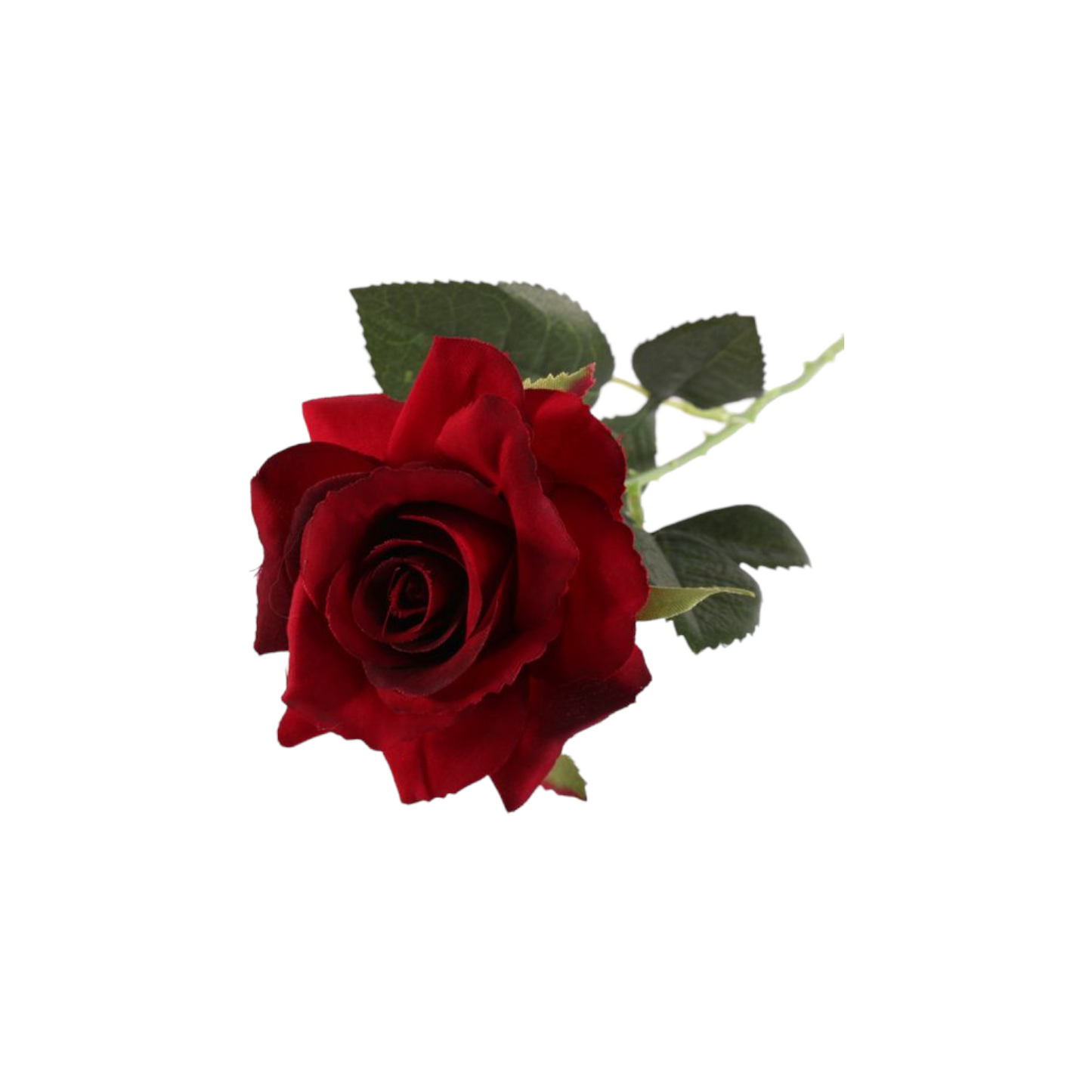 Artificial Single Rose - Red