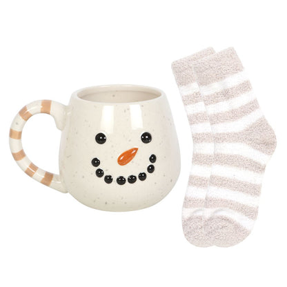 Snowman Mug and Socks Set