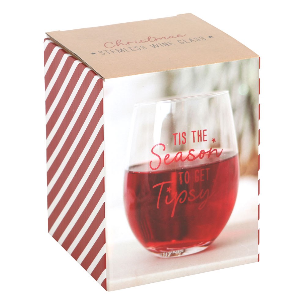 Season to Get Tipsy Stemless Glass