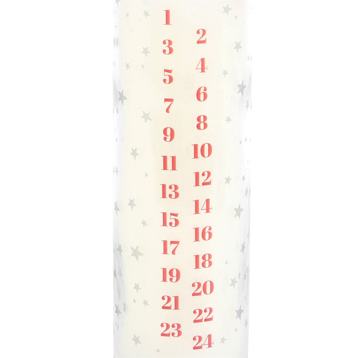 White Vanilla Advent Tube Candle