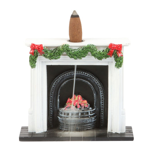 Christmas Fireplace Backflow Incense Burner