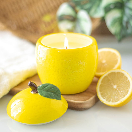Lemon Shaped Jar Candle