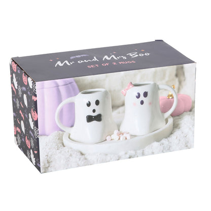 Mr and Mrs Boo Ghost Mug Set