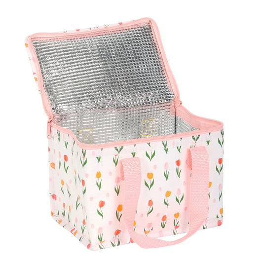 Tulip Print Recycled Plastic Lunch Bag