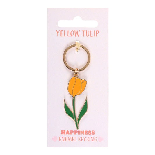 Yellow Tulip Keyring
