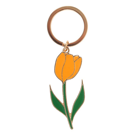 Yellow Tulip Keyring