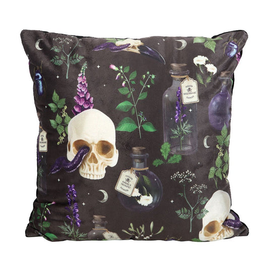 Square Venom & Vines Print Cushion 35cm