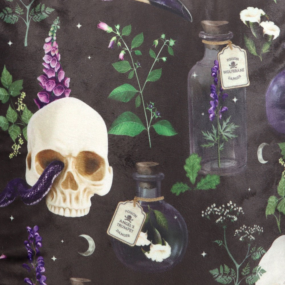 Square Venom & Vines Print Cushion 35cm