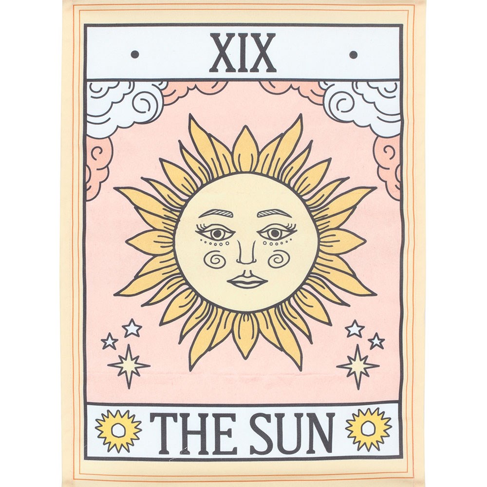 The Sun Vintage Tarot Hanging Wall Art