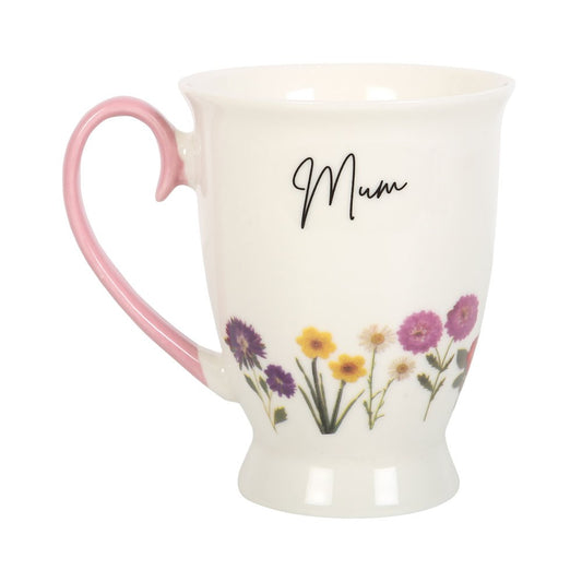 Mum Wildflower Pedestal Mug