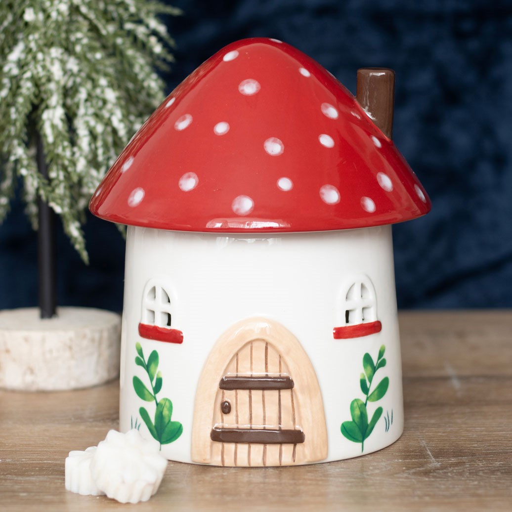 Mushroom House Oil Burner and Wax Warmer