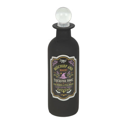 Mischief and Magic Decorative Glass Potion Bottle
