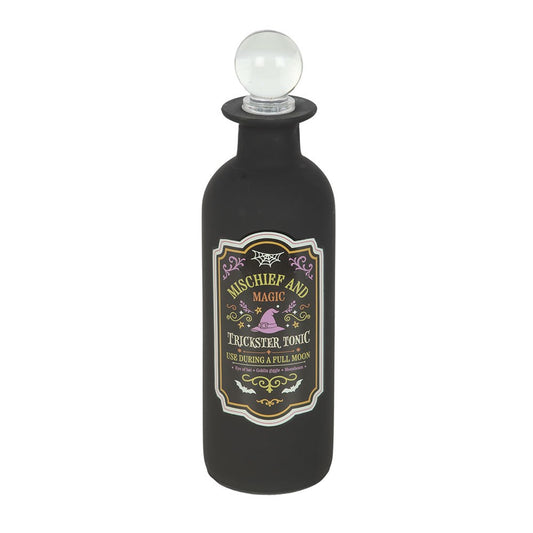 Mischief and Magic Decorative Glass Potion Bottle