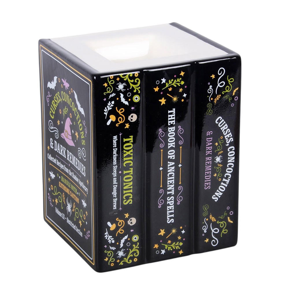 Witch's Apothecary Book Shaped Oil Burner and Wax Warmer