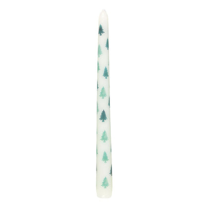 Green Fir Tree Candle Holder with Taper Candle