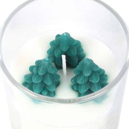 Unscented Winter Wonderland Candle with Tree Scene