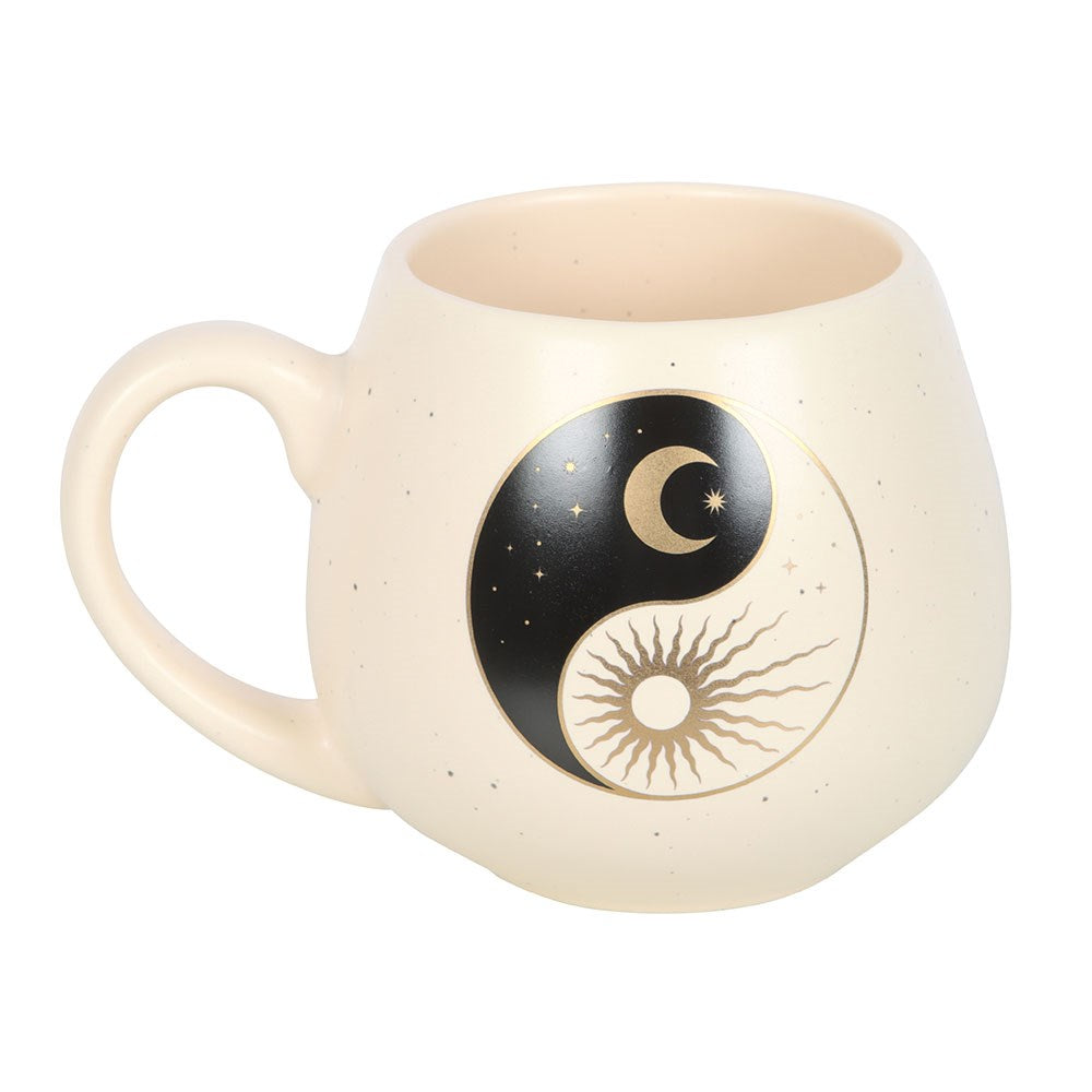 Yin Yang Ceramic Rounded Mug