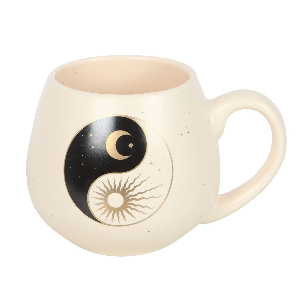Yin Yang Ceramic Rounded Mug