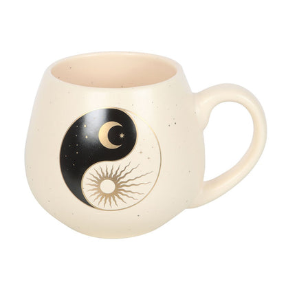 Yin Yang Ceramic Rounded Mug
