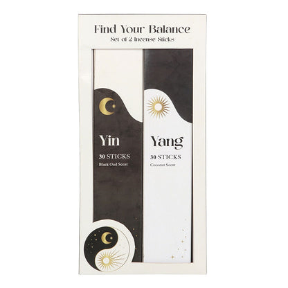Pack of 2 Yin Yang Black Oud and Coconut Incense Stick Packs