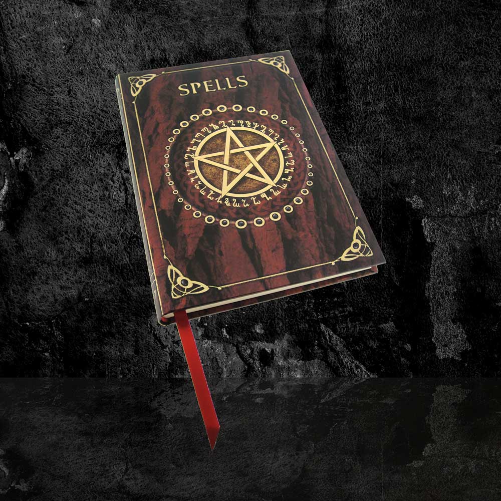 Embossed Spell Book Red 17cm