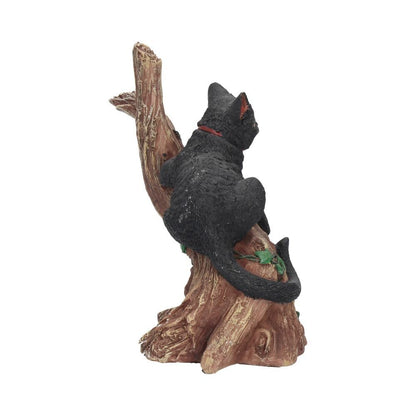 Onyx Cat in Tree Figurine