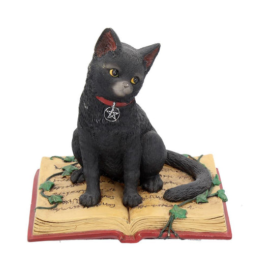 Eclipse Cat Spell Book Figurine Wiccan Witch Gothic Ornament