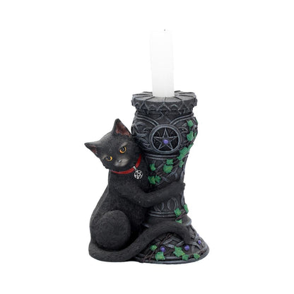 Midnight Cat Candle Holder 15cm