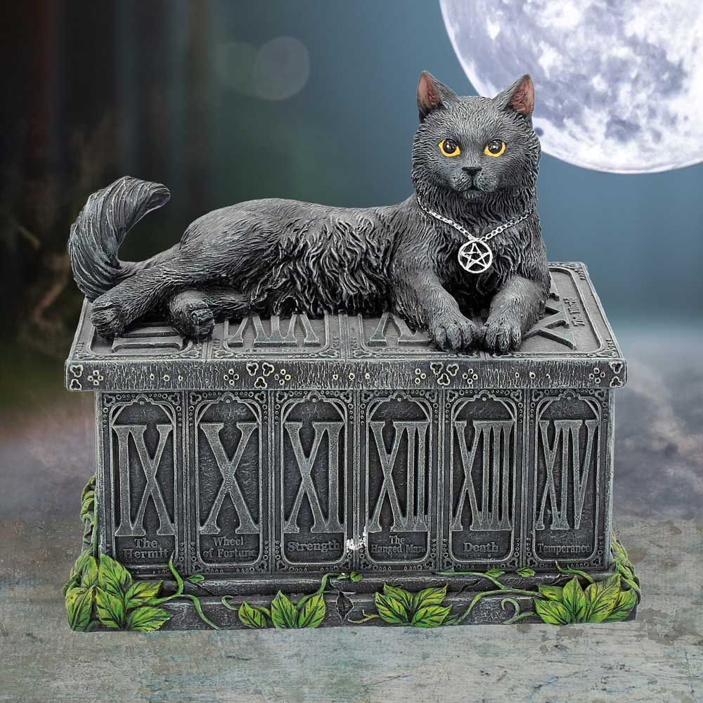 Fortune's Watcher Cat Familiar Tarot Box