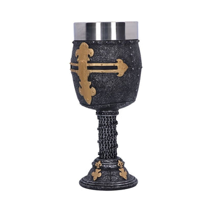 Crusader Medieval Knight Chainmail Wine Goblet