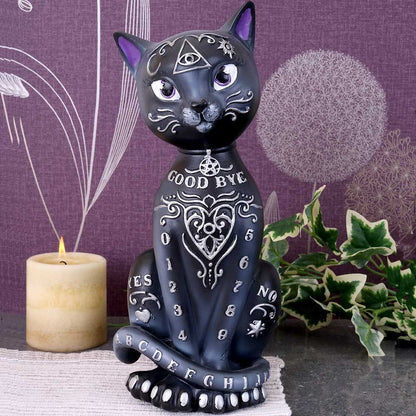 Spirit Board Black Cat Ornament 26cm