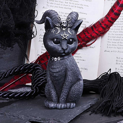 Pawzuph Horned Occult Cat Figurine