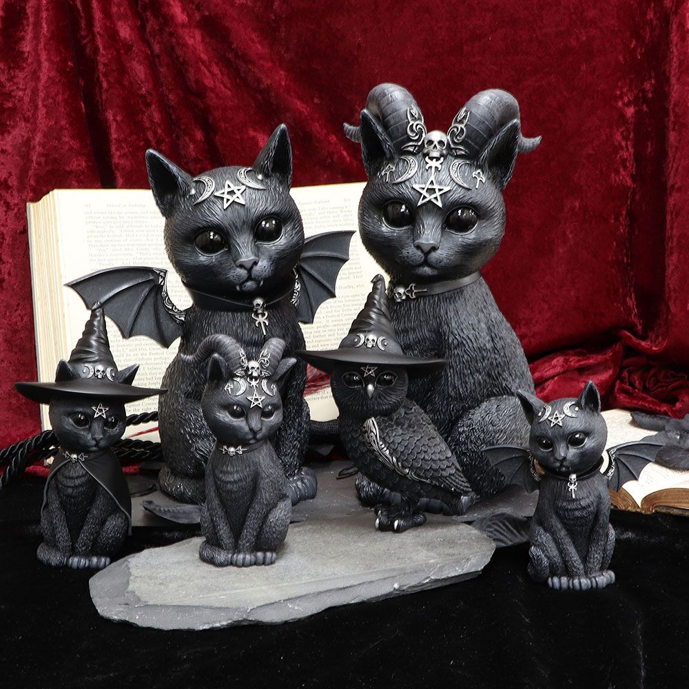 Malpuss Winged Occult Cat Figurine