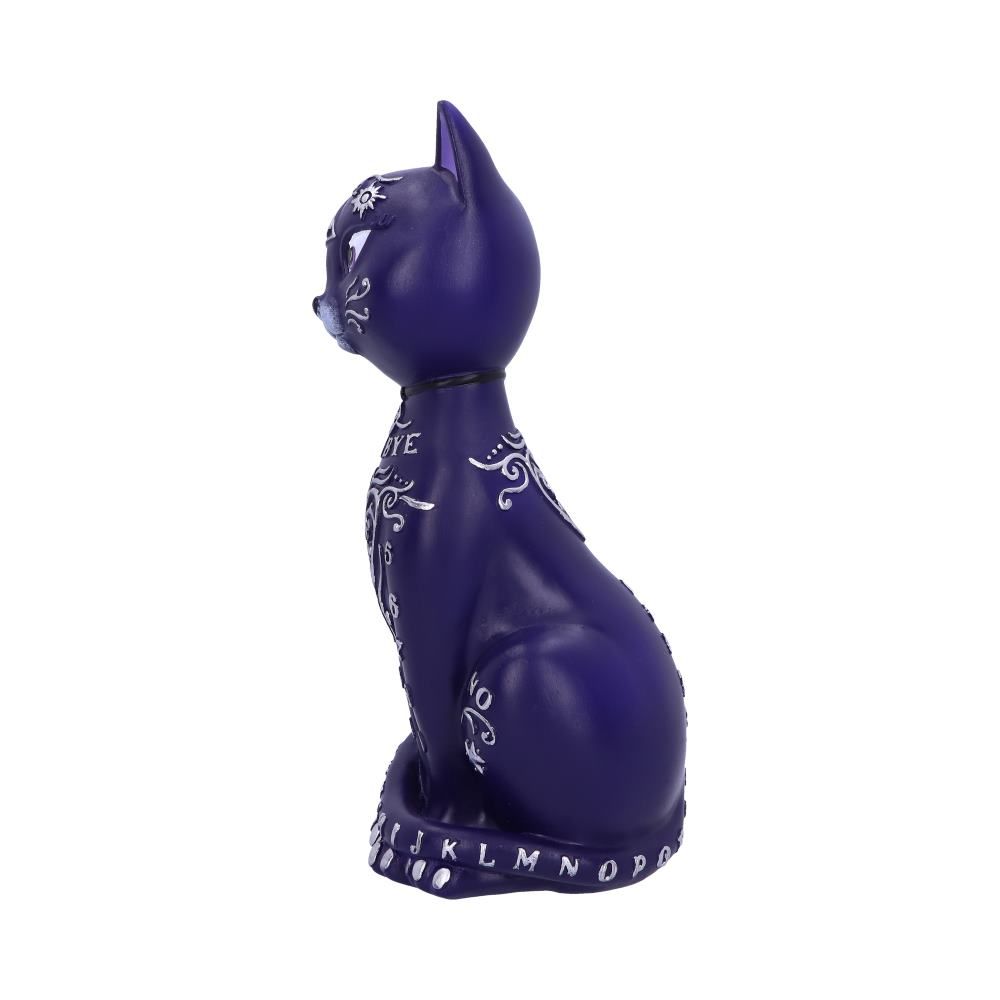 Purple Mystic Kitty Ouija Cat Figurine