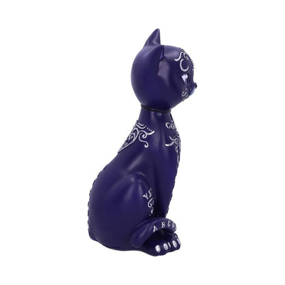 Purple Mystic Kitty Ouija Cat Figurine