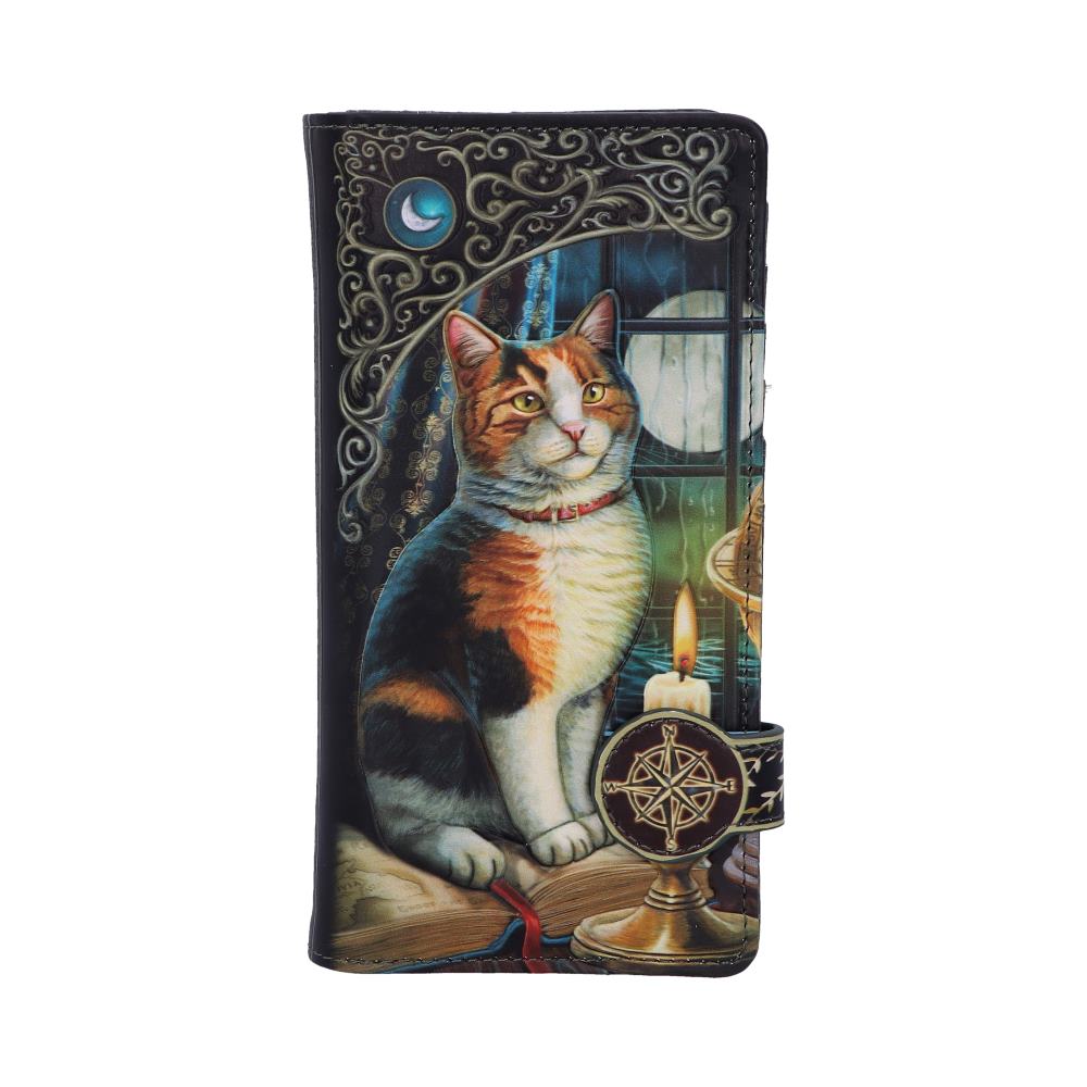 Lisa Parker Adventure Awaits Calico Cat Ship Embossed Purse