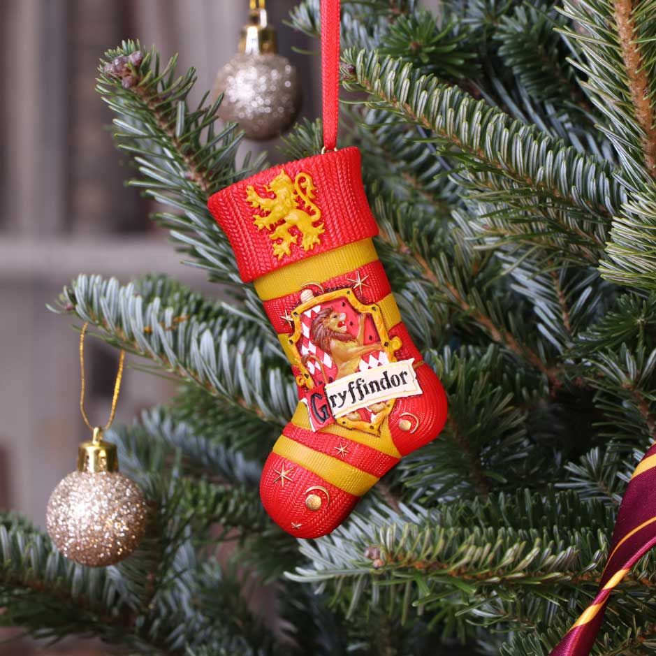 Officially Licensed Harry Potter Gryffindor Stocking Hanging Festive Ornament