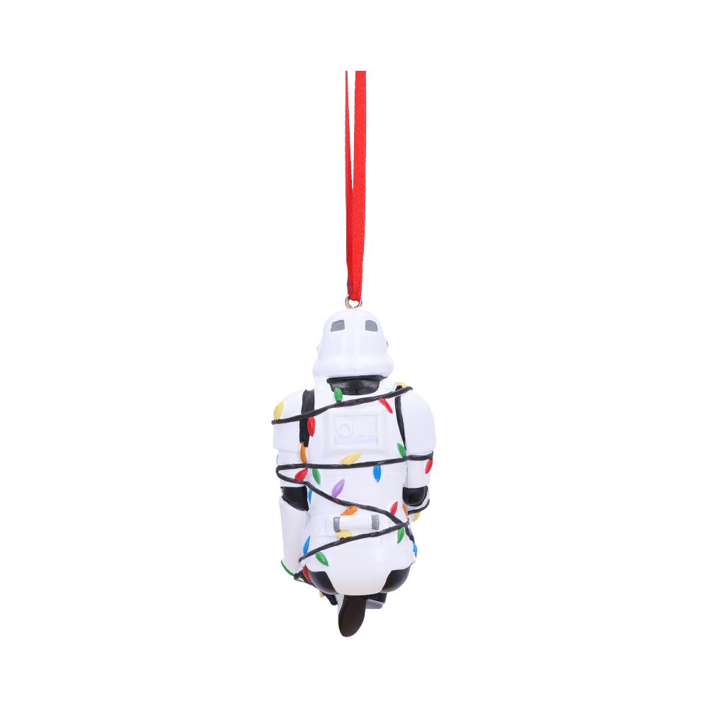 Stormtrooper In Fairy Lights Hanging Ornament 9cm