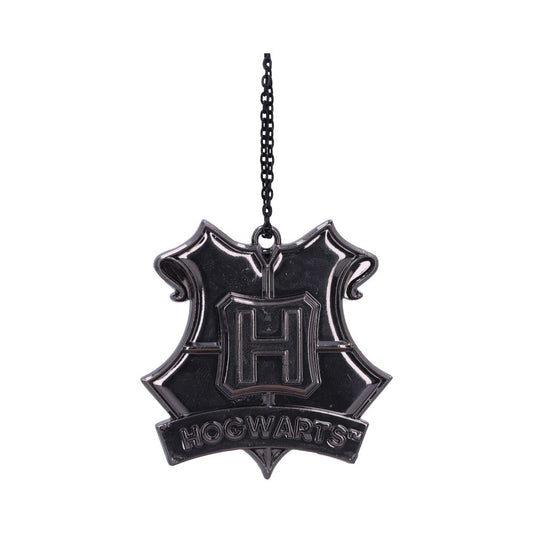 Harry Potter Hogwarts Crest Silver Weighted Hanging Ornament 6cm