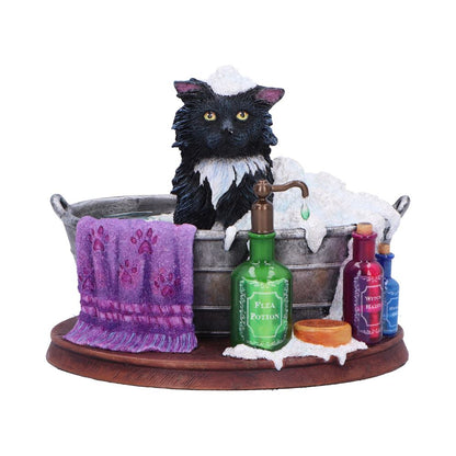 Black Cat Bath Time Figurine by Lisa Parker