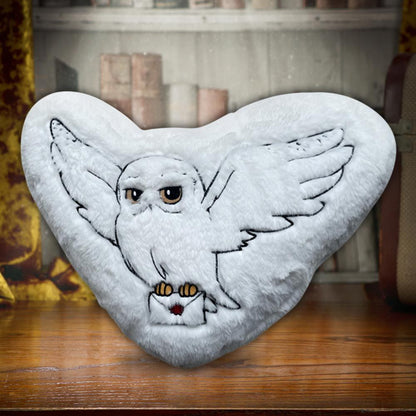 Harry Potter White Fluffy Hedwig Owl Cushion