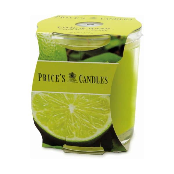 Lime & Basil Scented Jar Candle