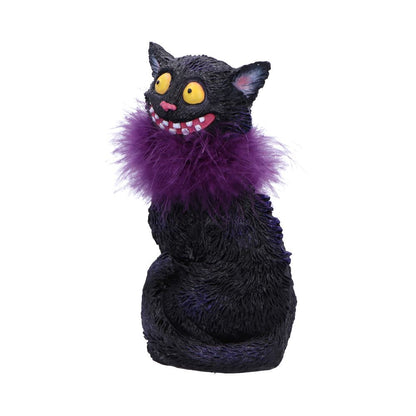 Furgus Black Cat Feather Boa Figurine 19.5cm