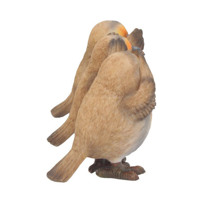 Three Wise Robin Figurines - 8cm