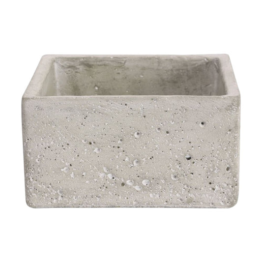 Square Cement Plant Pot - 15cm