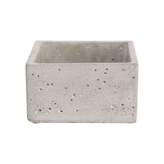 Square Cement Plant Pot - 12.5cm