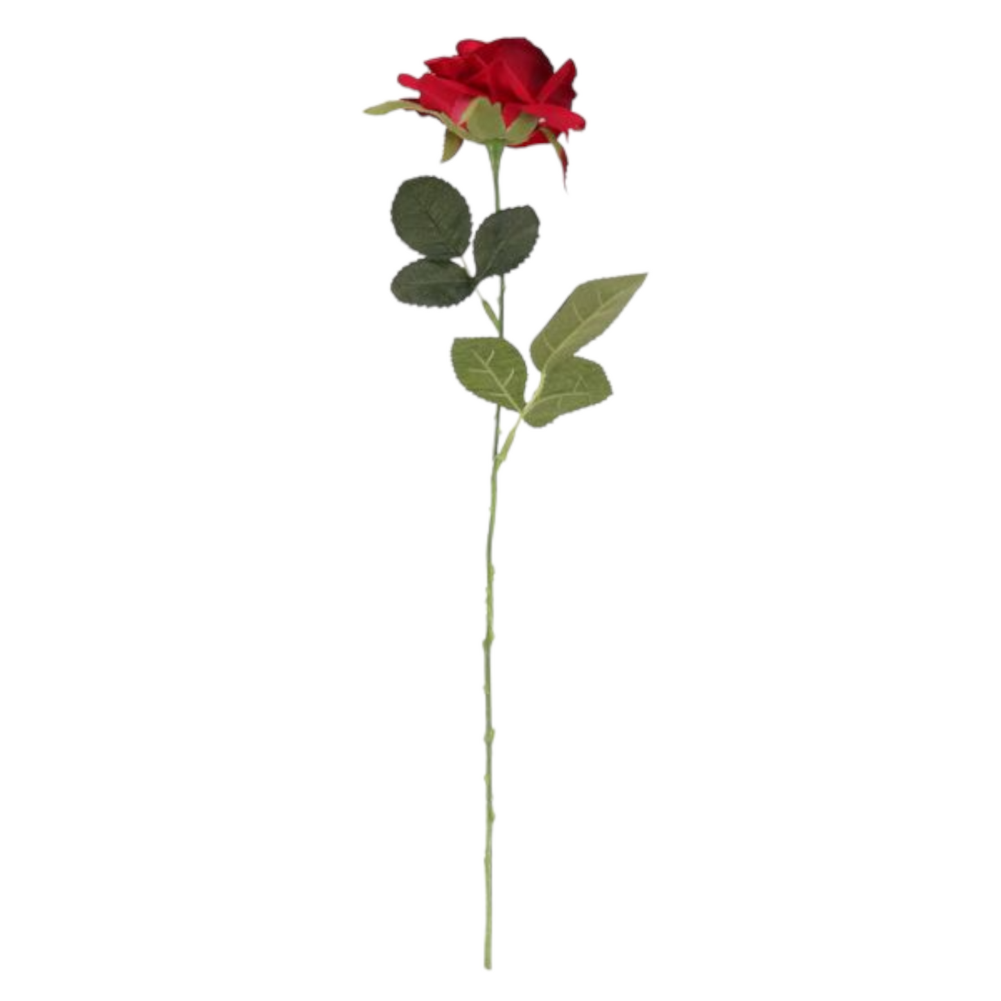 Artificial Single Rose - Red