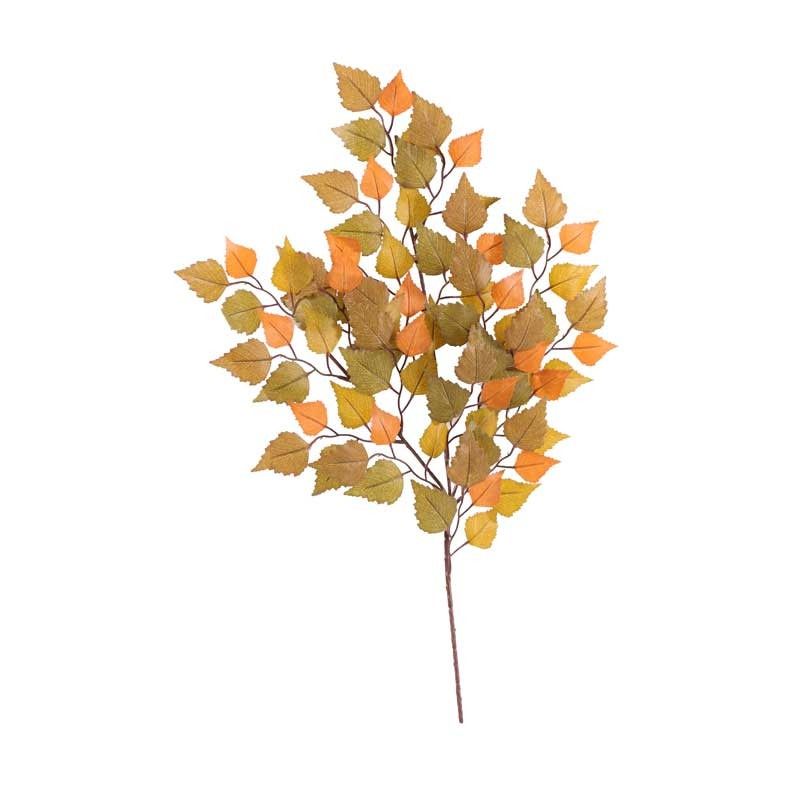 Autumnal Birch Spray Orange/Brown