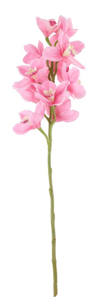 Artificial Silk Cymbidium Orchid Stem 78 cm - Pink