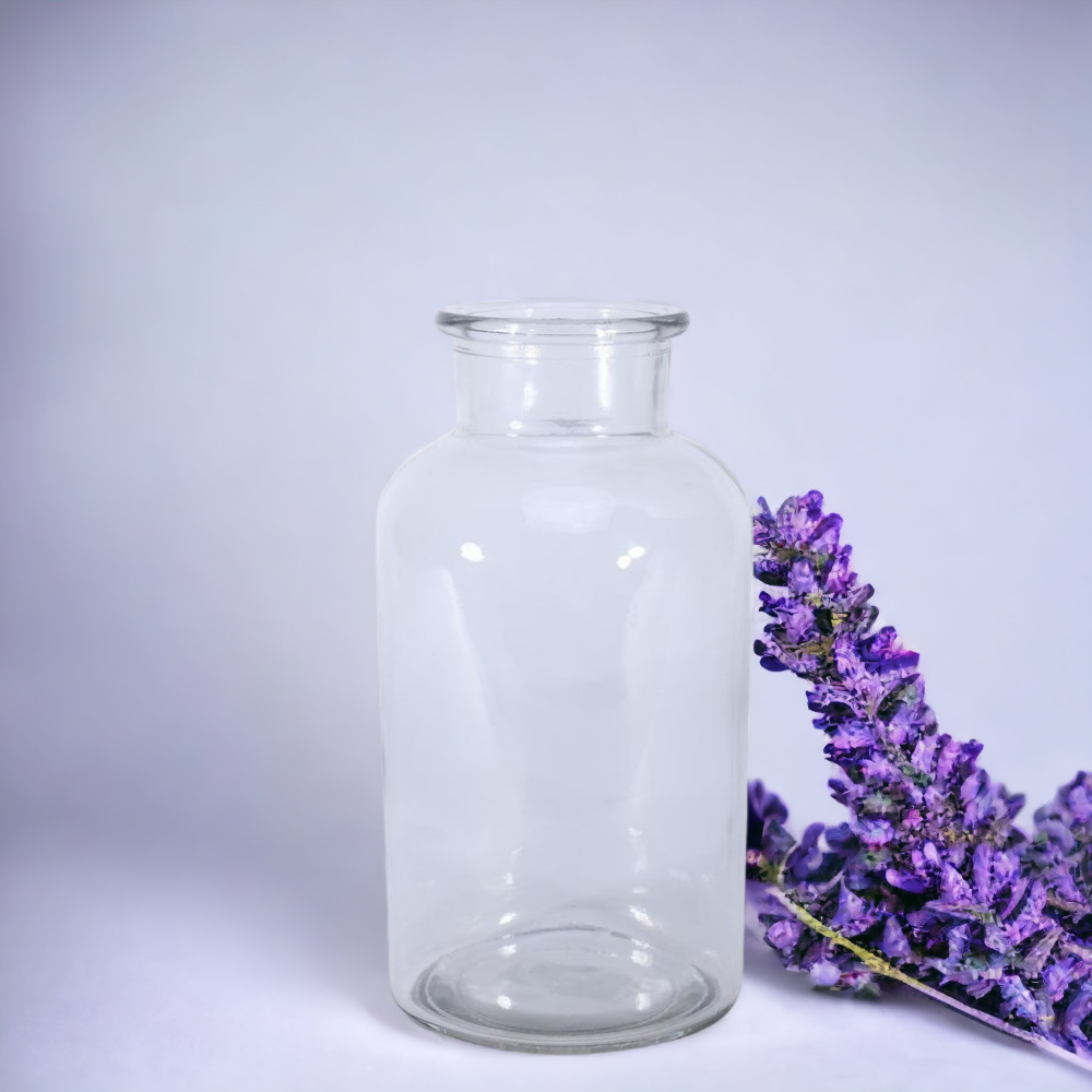 Clear Glass Apothecary Bottle 20cm